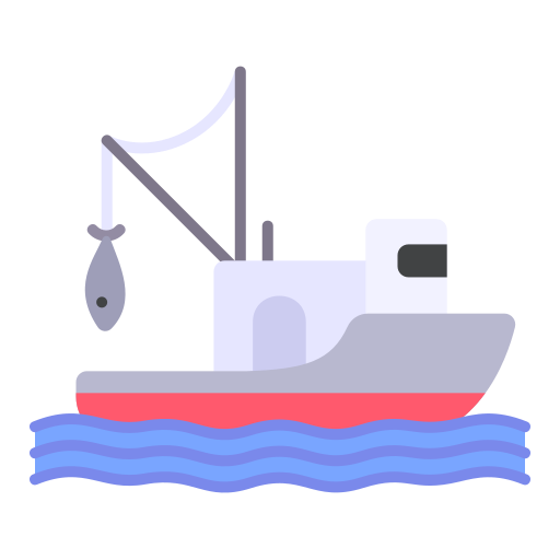 bateau de pêche Generic Flat Icône