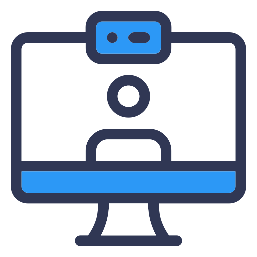 Videocall Generic Blue icon