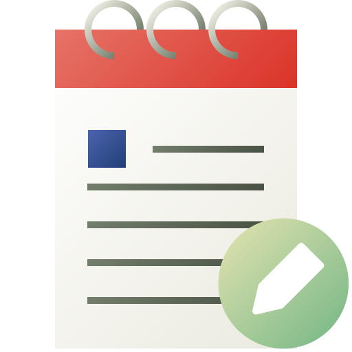 calendarios Generic Flat Gradient icono