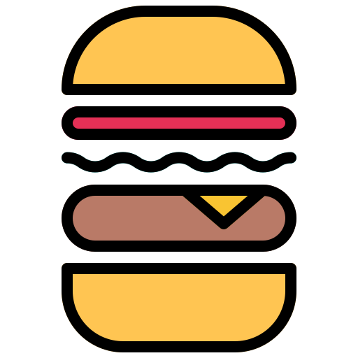 hamburger Generic Outline Color icoon