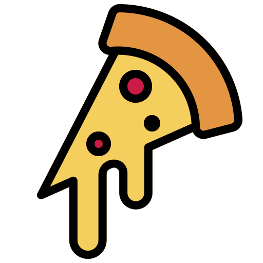 Pizza slice Generic Outline Color icon