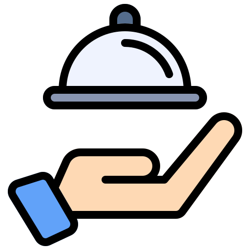 serveerschotel Generic Outline Color icoon