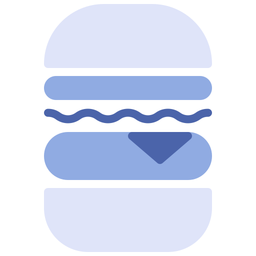 バーガー Generic Blue icon
