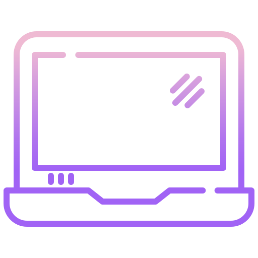 ordenador portátil Icongeek26 Outline Gradient icono