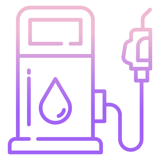Petrol station Icongeek26 Outline Gradient icon