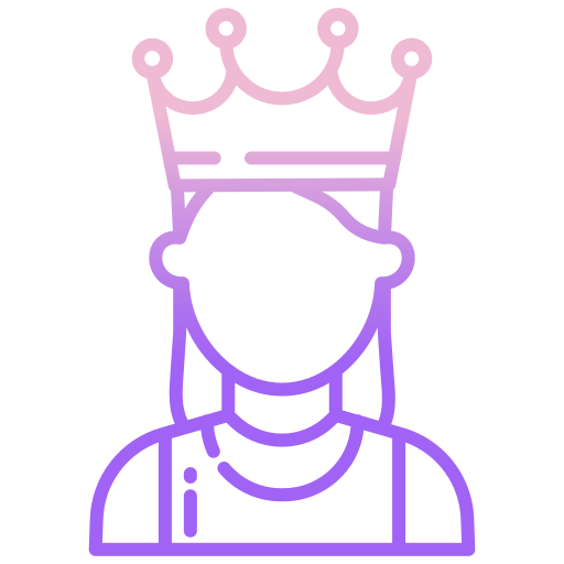 Корона Icongeek26 Outline Gradient иконка