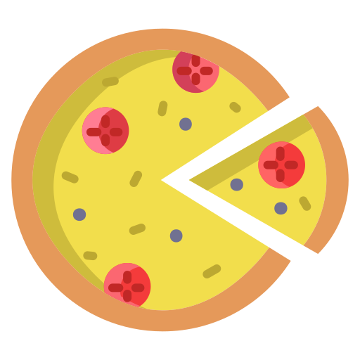 pizza Icongeek26 Flat icono
