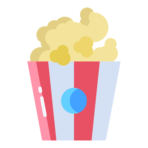 popcorn Icongeek26 Flat icona