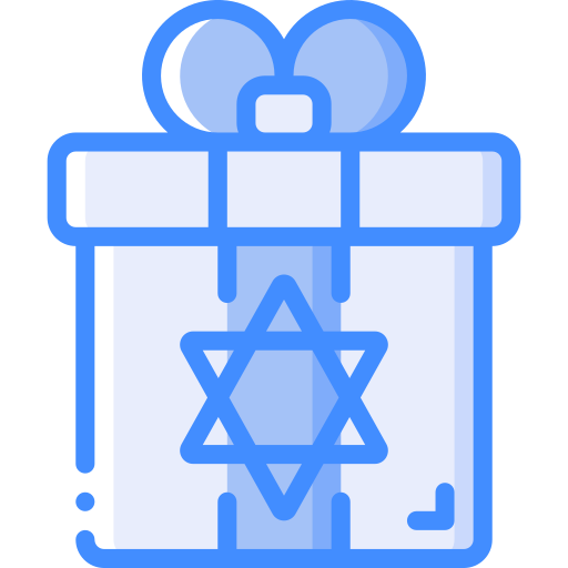 Gift Basic Miscellany Blue icon