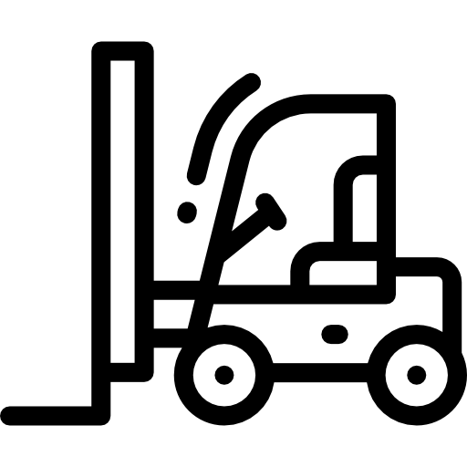 Forklift Detailed Rounded Lineal icon
