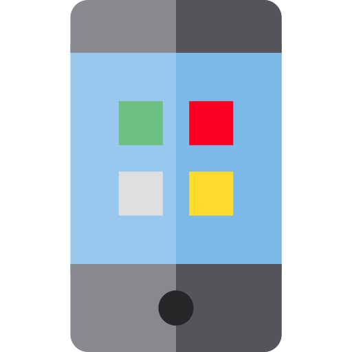 smartphone Basic Straight Flat icoon