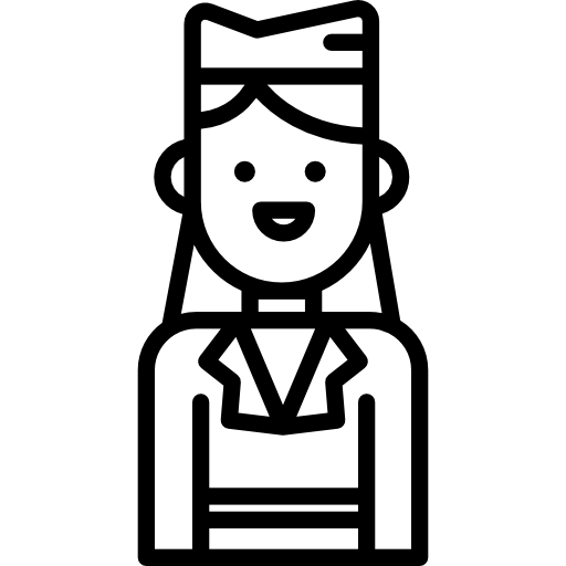 stewardessa Special Lineal ikona