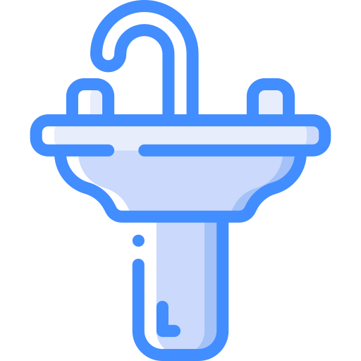 Sink Basic Miscellany Blue icon