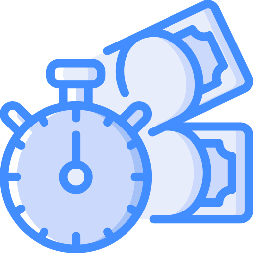 Stopwatch Basic Miscellany Blue icon