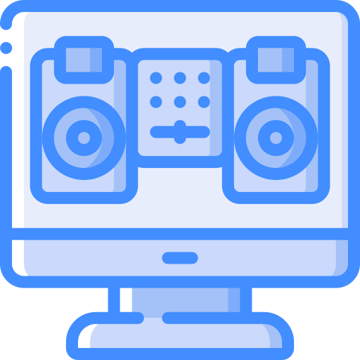 데스크탑 컴퓨터 Basic Miscellany Blue icon