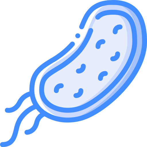 les bactéries Basic Miscellany Blue Icône