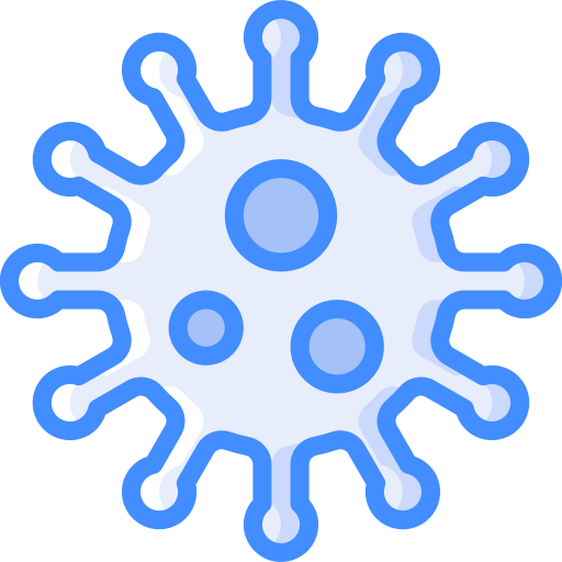 Virus Basic Miscellany Blue icon