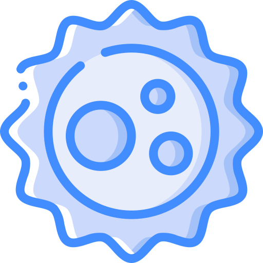 virus Basic Miscellany Blue Icône
