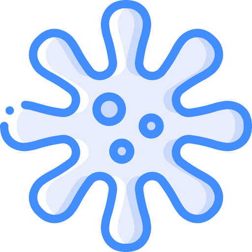 Virus Basic Miscellany Blue icon