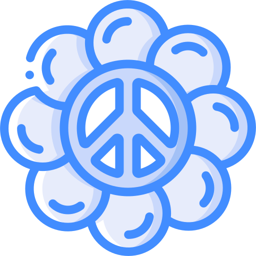 Flower Basic Miscellany Blue icon