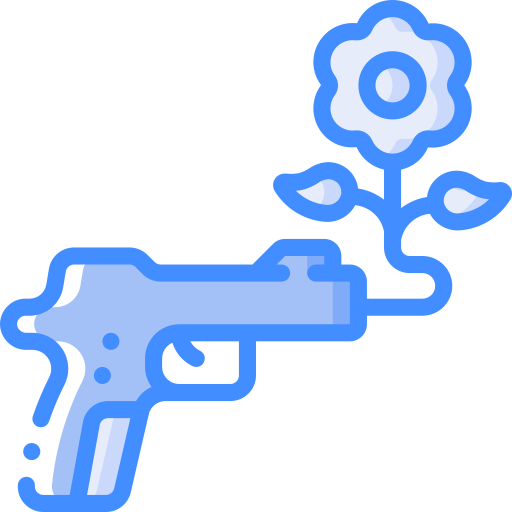 pistool Basic Miscellany Blue icoon