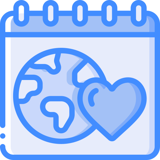 calendario Basic Miscellany Blue icono