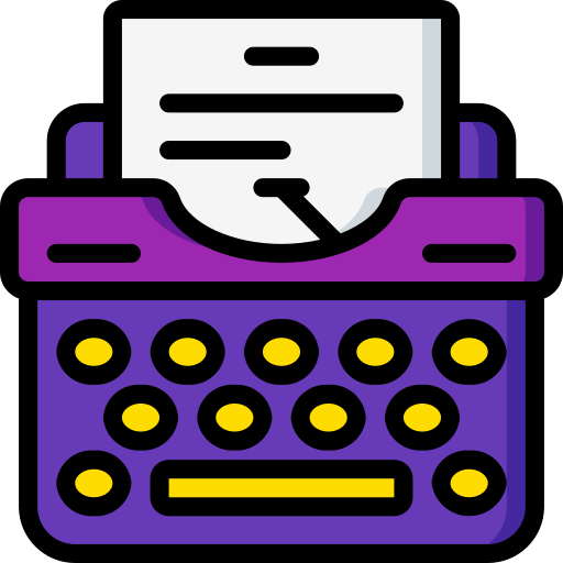 macchina da scrivere Basic Miscellany Lineal Color icona