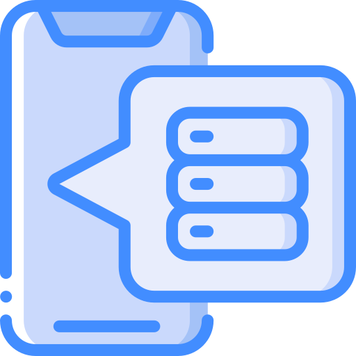 Data storage Basic Miscellany Blue icon