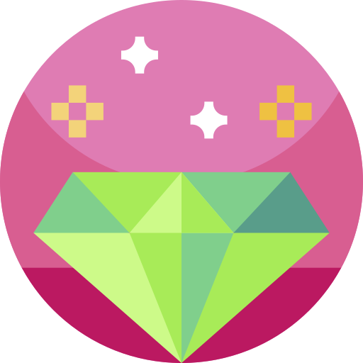 Diamond Geometric Flat Circular Flat icon