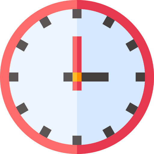 Clock Basic Straight Flat icon