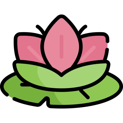 lotus Kawaii Lineal color icon