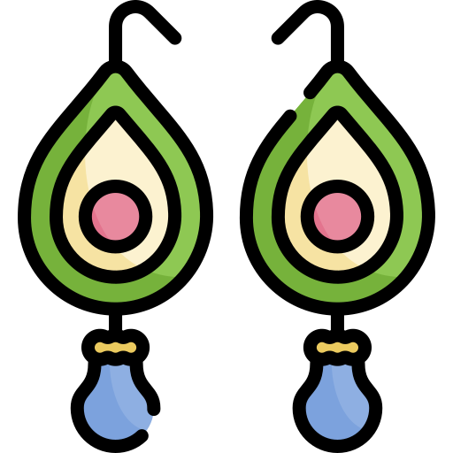 pendientes Kawaii Lineal color icono