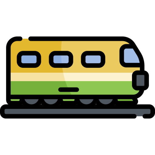 Train Kawaii Lineal color icon