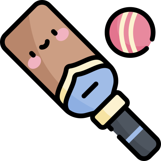 Крикет Kawaii Lineal color иконка