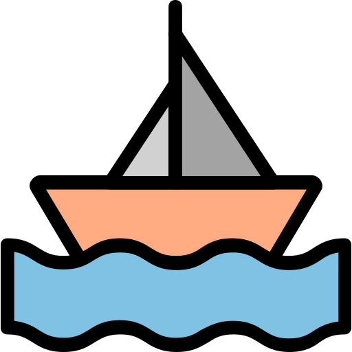 Лодка Generic Outline Color иконка