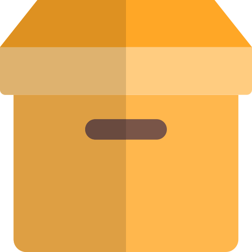 Carton box Pixel Perfect Flat icon
