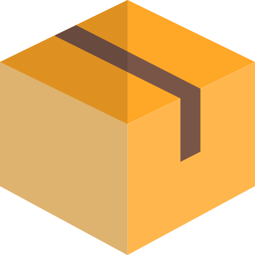 caja de entrega Pixel Perfect Flat icono