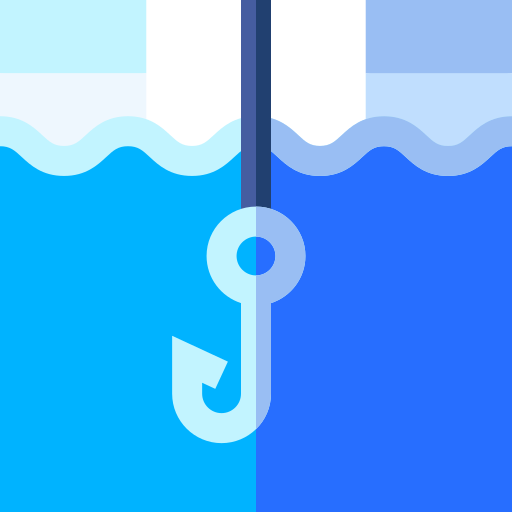 Ice fishing Basic Straight Flat icon