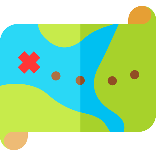 carta geografica Basic Straight Flat icona