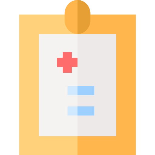 Medical report Basic Straight Flat icon
