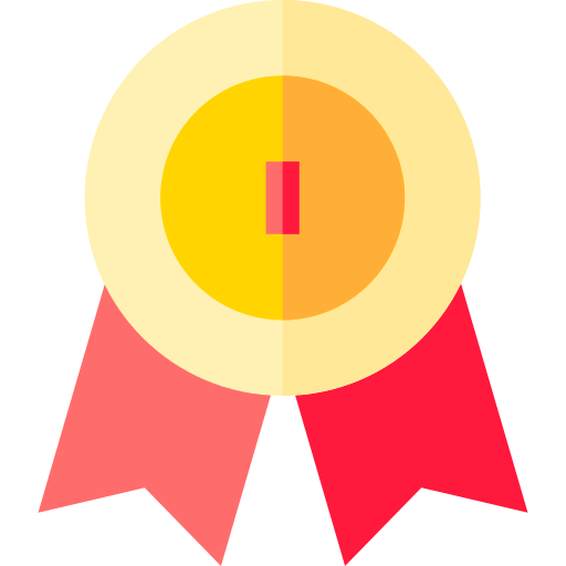 medalha Basic Straight Flat Ícone