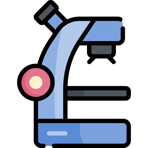 Microscope Kawaii Lineal color icon