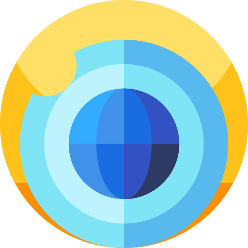 warstwa ozonowa Geometric Flat Circular Flat ikona