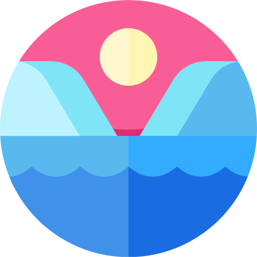 gletscher Geometric Flat Circular Flat icon