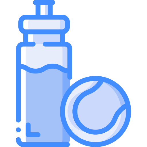 Water bottle Basic Miscellany Blue icon