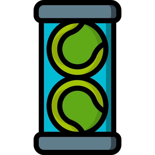 piłki tenisowe Basic Miscellany Lineal Color ikona