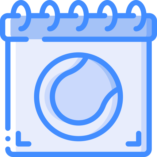 달력 Basic Miscellany Blue icon