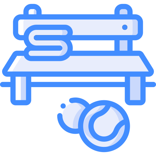 벤치 Basic Miscellany Blue icon