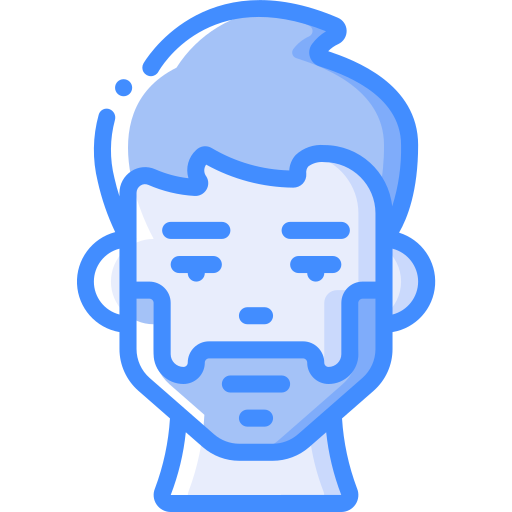 man Basic Miscellany Blue icoon