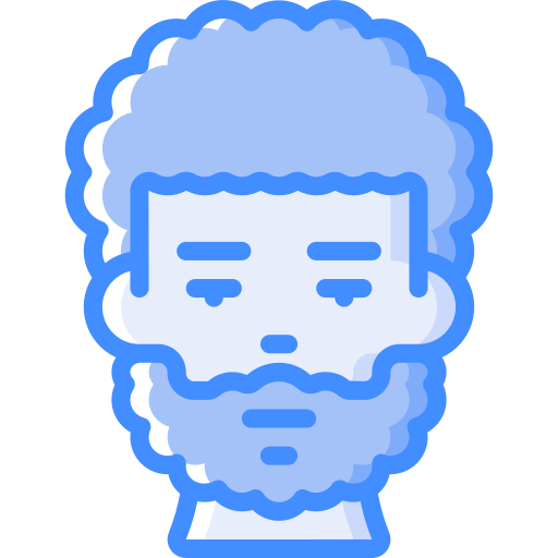 Man Basic Miscellany Blue icon